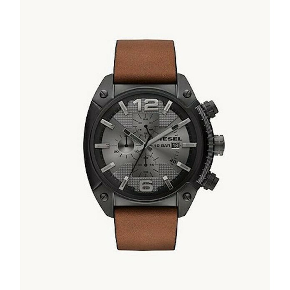 Diesel Chronograph Watch - DZ4317 - Black Dial/Leather - Excellent Condition!!